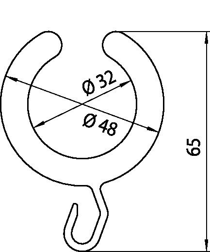 emco Duschvorhangringe „system 2“ in weiß (10 Stück)