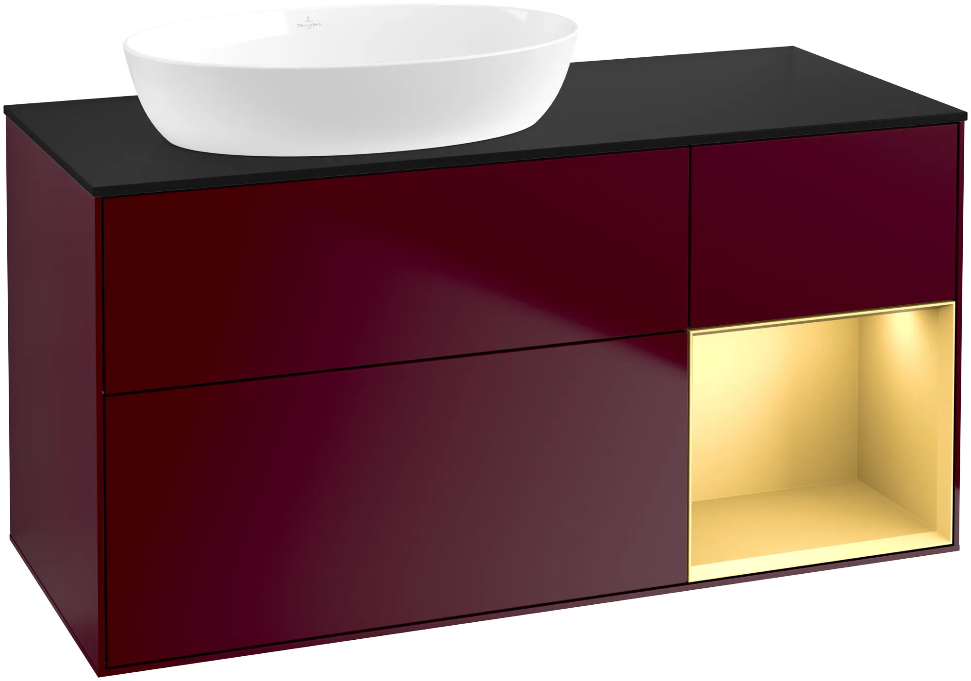 Villeroy & Boch Finion Waschbeckenunterschrank GA5 1200x603x501mm mit Beleuchtung