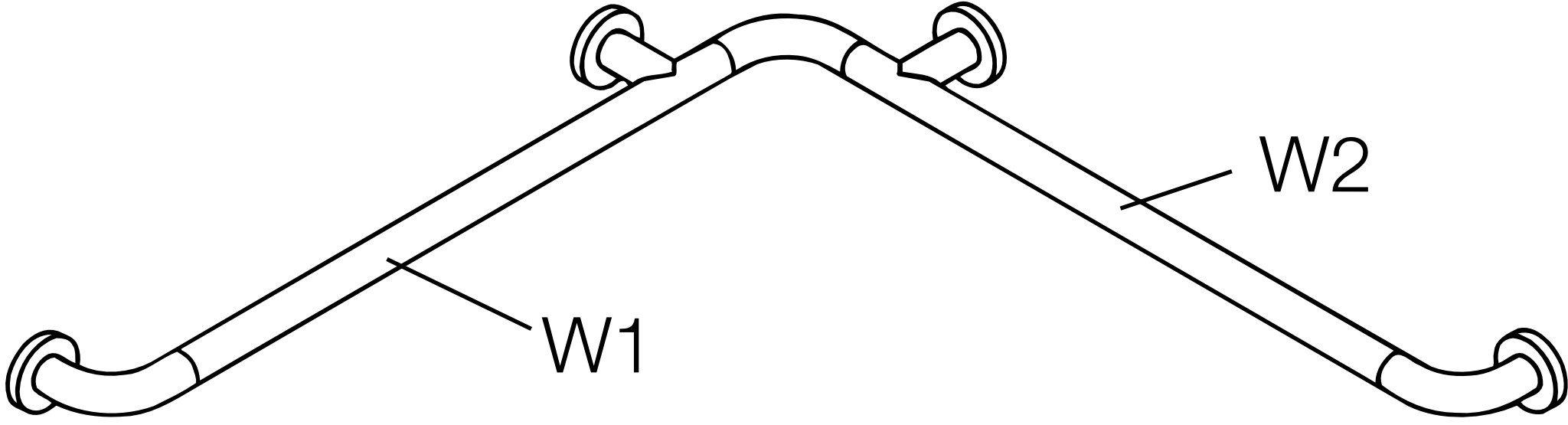 HEWI Haltegriff „Serie 801“ in / /
