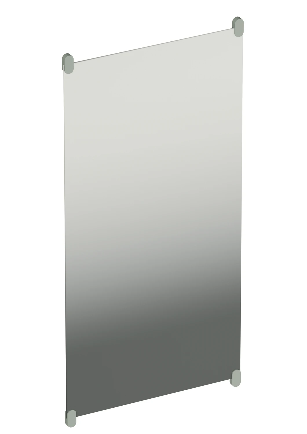 HEWI Spiegel „Serie 801“ 60 × 120 cm in Felsgrau