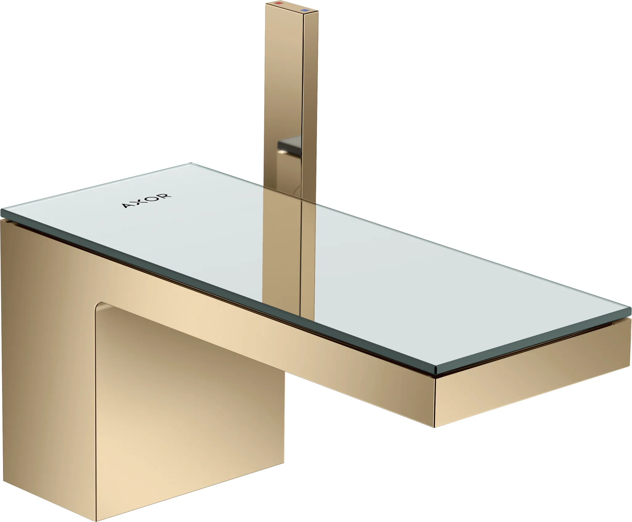 Hansgrohe AXOR MyEdition Mischer mit Platte 200 Glas, Spiegel Hansgrohe AXOR MyEdition Mischer mit Platte 200 Glas, Spiegel