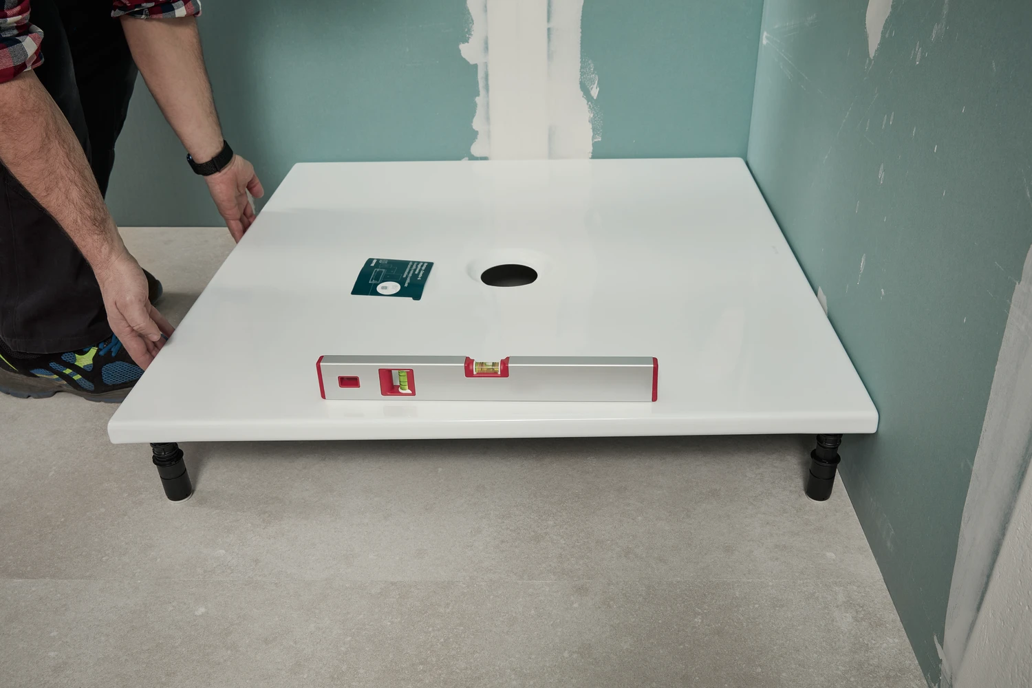 Bette Montagefuß für Duschwannen ≤ 100 cm „BetteLevel“ 15 cm