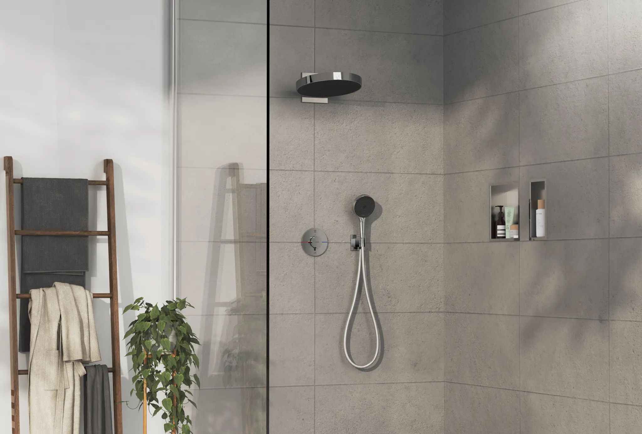 ShowerSelect Comfort S Thermostat Unterputz für 2 Verbraucher Chrom ShowerSelect Comfort S Thermostat Unterputz für 2 Verbraucher Chrom