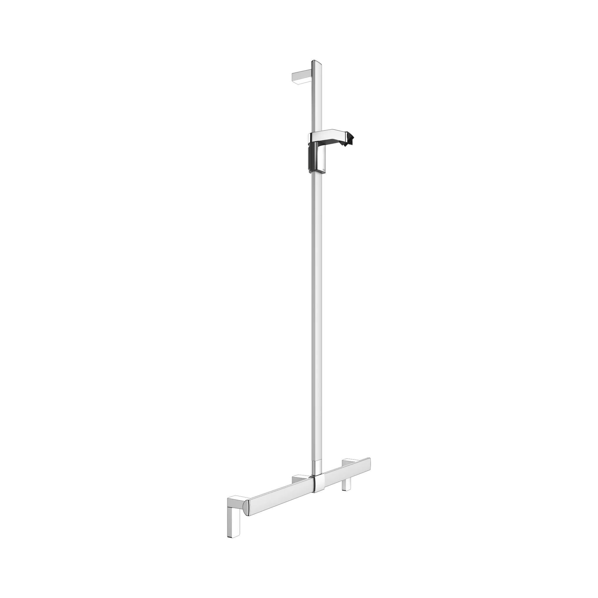 KEUCO Duschhandlauf mit Brausestange „Axess“ 632 × 700 × 1301 mm Ausführung in Silber (eloxiert)