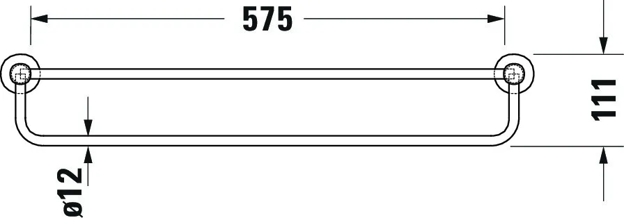 Duravit Handtuchablage „D-Code“ in chrom Duravit Handtuchablage „D-Code“ in chrom