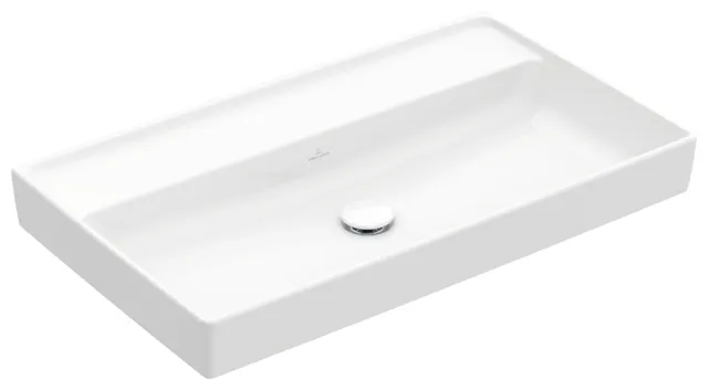 Villeroy & Boch Schrankwaschtisch aus TitanCeram „Collaro“ 800 × 465 × 160 mm, ohne Hahnlochbohrung in Weiß Alpin Villeroy & Boch Schrankwaschtisch aus TitanCeram „Collaro“ 800 × 465 × 160 mm, ohne Hahnlochbohrung in Weiß Alpin