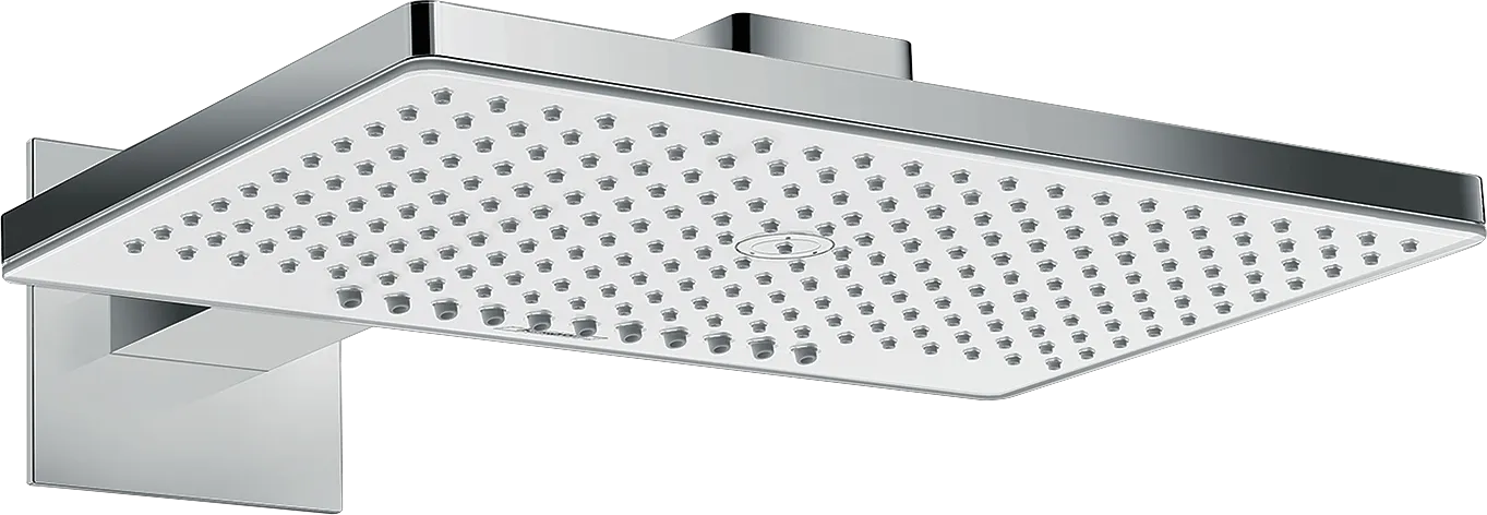 Kopfbrause Rainmaker Select 460 2jet weiss/chrom mit Brausearm 450mm Kopfbrause Rainmaker Select 460 2jet weiss/chrom mit Brausearm 450mm