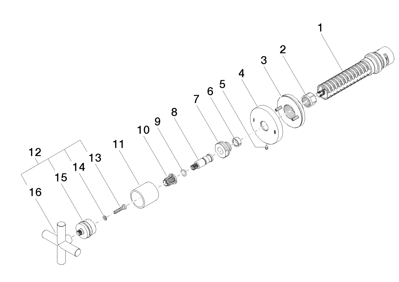 Dornbracht Tara UP-Zweiwege-Umstellung - Chrom Dornbracht Tara UP-Zweiwege-Umstellung - Chrom
