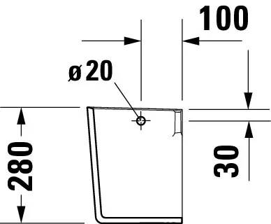 Halbsäule ME by Starck für 071945, weiß Halbsäule ME by Starck für 071945, weiß