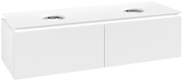 Villeroy & Boch Waschtischunterschrank „Legato“ für Schrankwaschtisch 1400 × 380 × 500 mm Weiß Matt, für links und rechts
