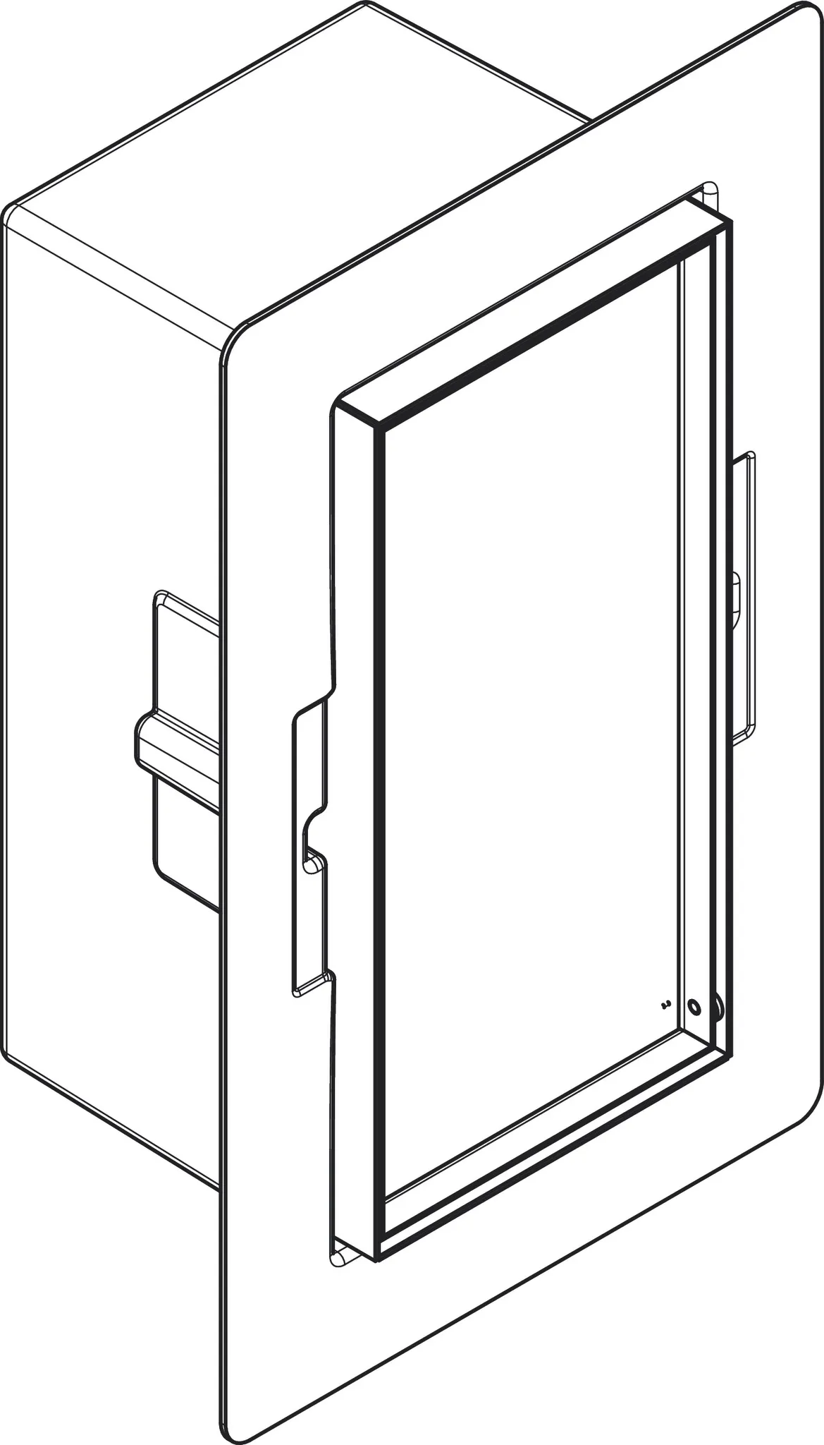 Hansgrohe XtraStoris Rock Einbau Abfalleimer mit befliesbarer Tür 300⁄150⁄140, Mattschwarz Hansgrohe XtraStoris Rock Einbau Abfalleimer mit befliesbarer Tür 300⁄150⁄140, Mattschwarz