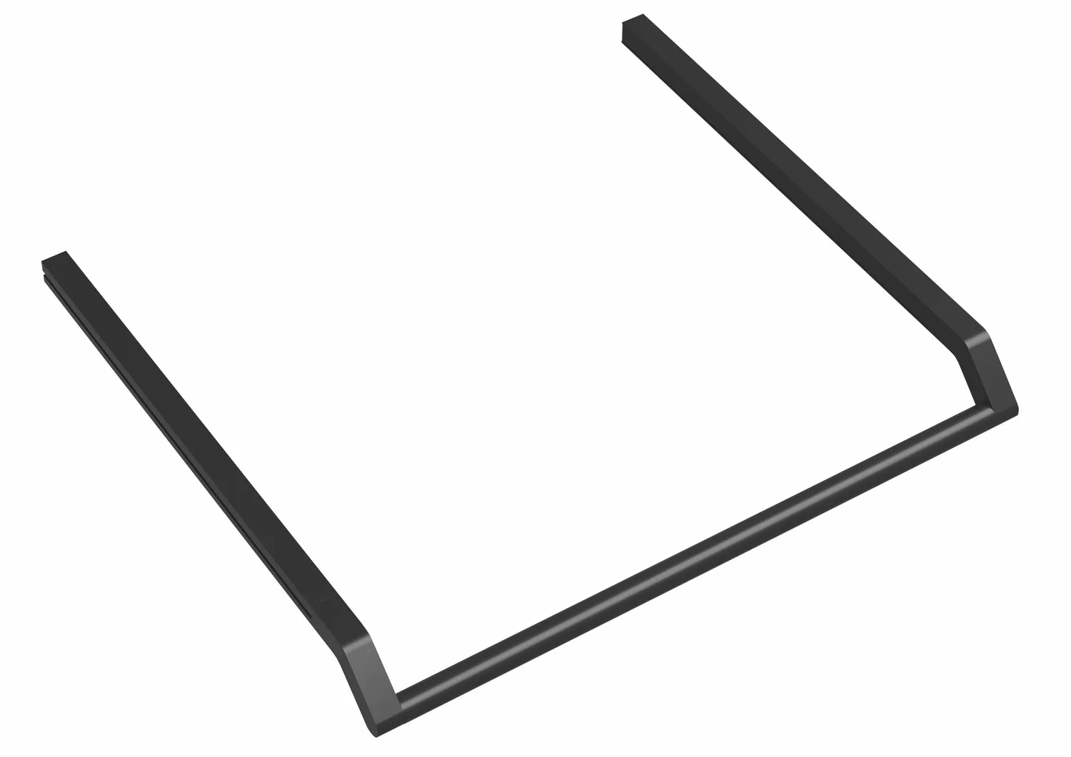 Waschtischprofile mit Haltegriff, d:25mm, plvb weiß tiefmatt Waschtischprofile mit Haltegriff, d:25mm, plvb weiß tiefmatt