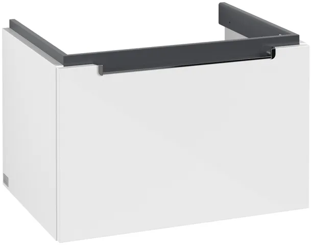 Villeroy & Boch Subway 2.0 Waschbeckenunterschrank Glossy White A68810, 637x420x454 mm
