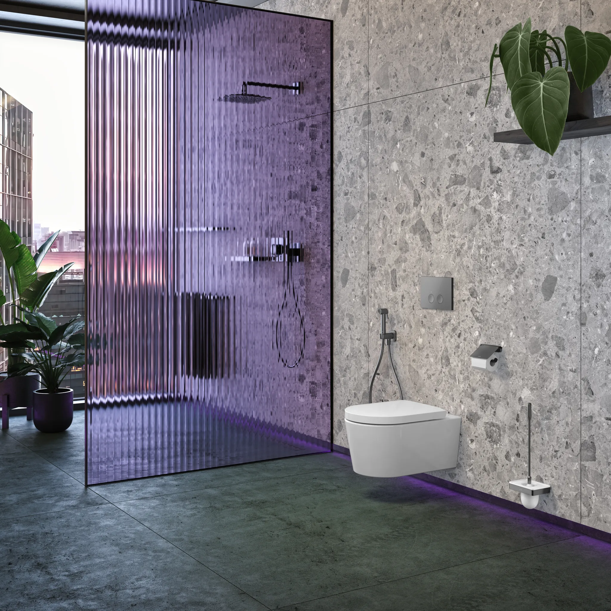 Handbrause „Axor Bidette Showers“ 0 l/min in Polished Black Chrome Handbrause „Axor Bidette Showers“ 0 l/min in Polished Black Chrome