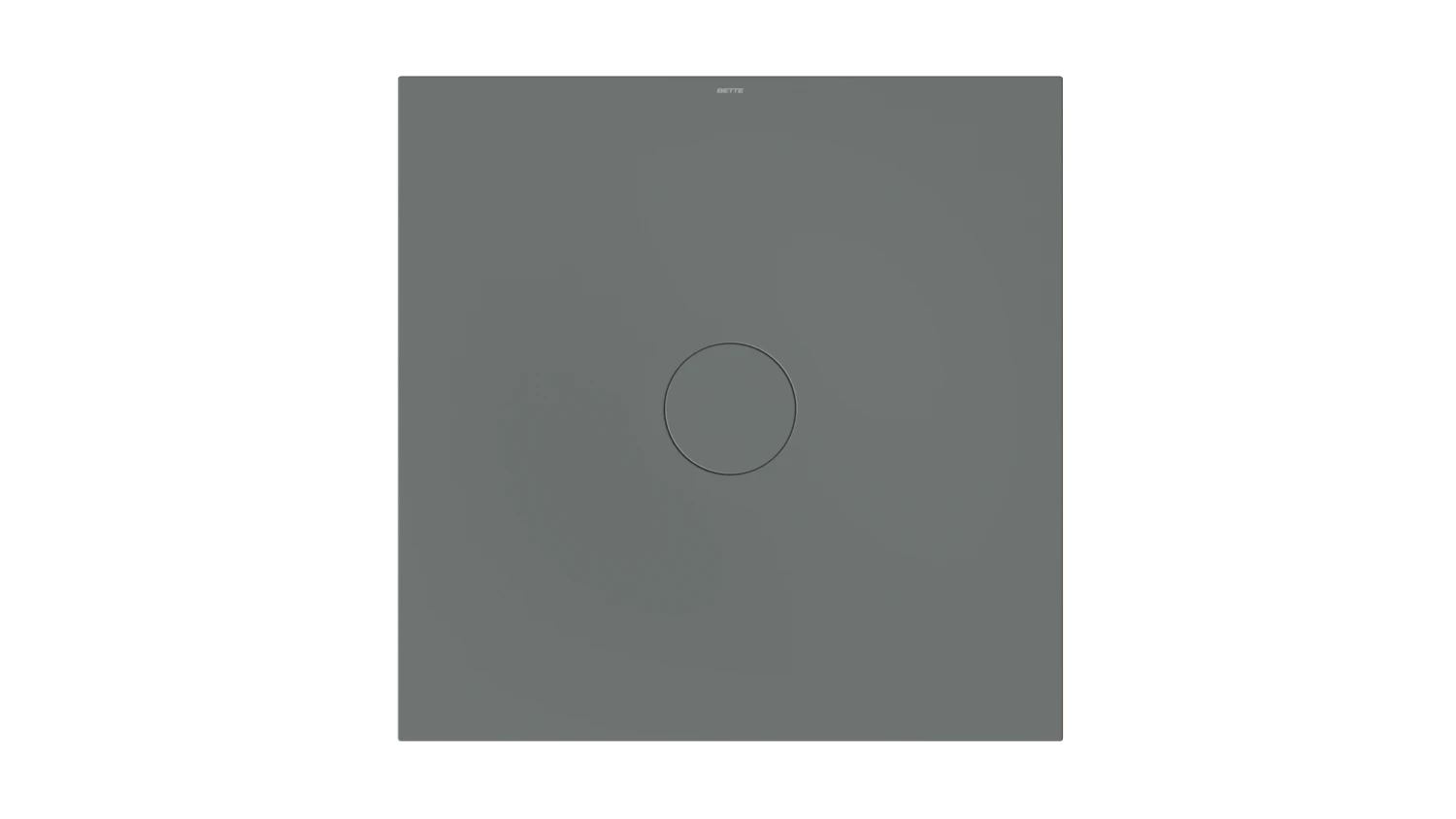 Bette quadrat Duschwanne „BetteAir“ 1000 × 1000 mm ohne Oberflächenbeschichtung, ohne Oberflächenveredelung, ohne Wannenträger, in Smoke