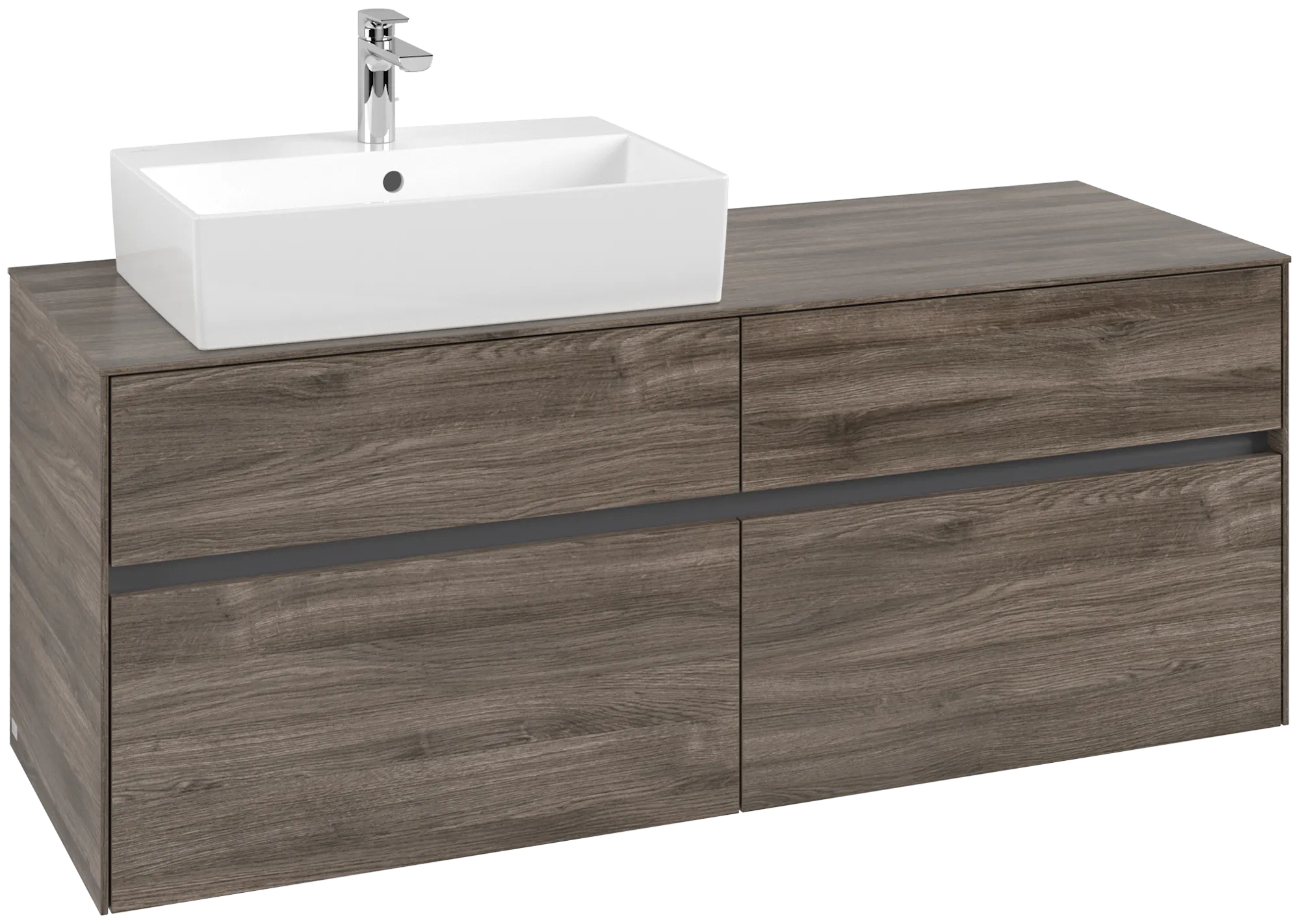 Villeroy & Boch Collaro Waschbeckenunterschrank C13200, 1400 x 548 x 500 mm, Stone Oak