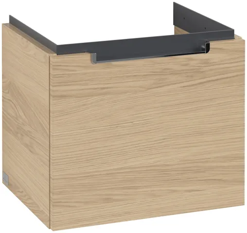 Villeroy & Boch Waschtischunterschrank „Subway 2.0“ 48,5 × 42 × 37,9 × 37,9 cm Nordic Oak, mittig, ohne Beleuchtung