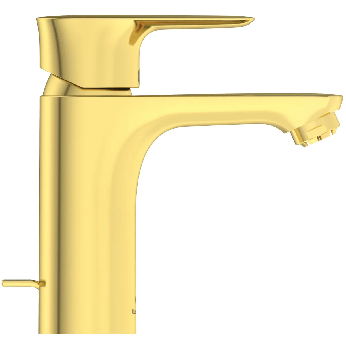 Waschtischarmatur Connect Air, Niederdruck, 5 l/min., mit Ablaufgarnitur, Ausladung 112mm, Brushed Gold Waschtischarmatur Connect Air, Niederdruck, 5 l/min., mit Ablaufgarnitur, Ausladung 112mm, Brushed Gold