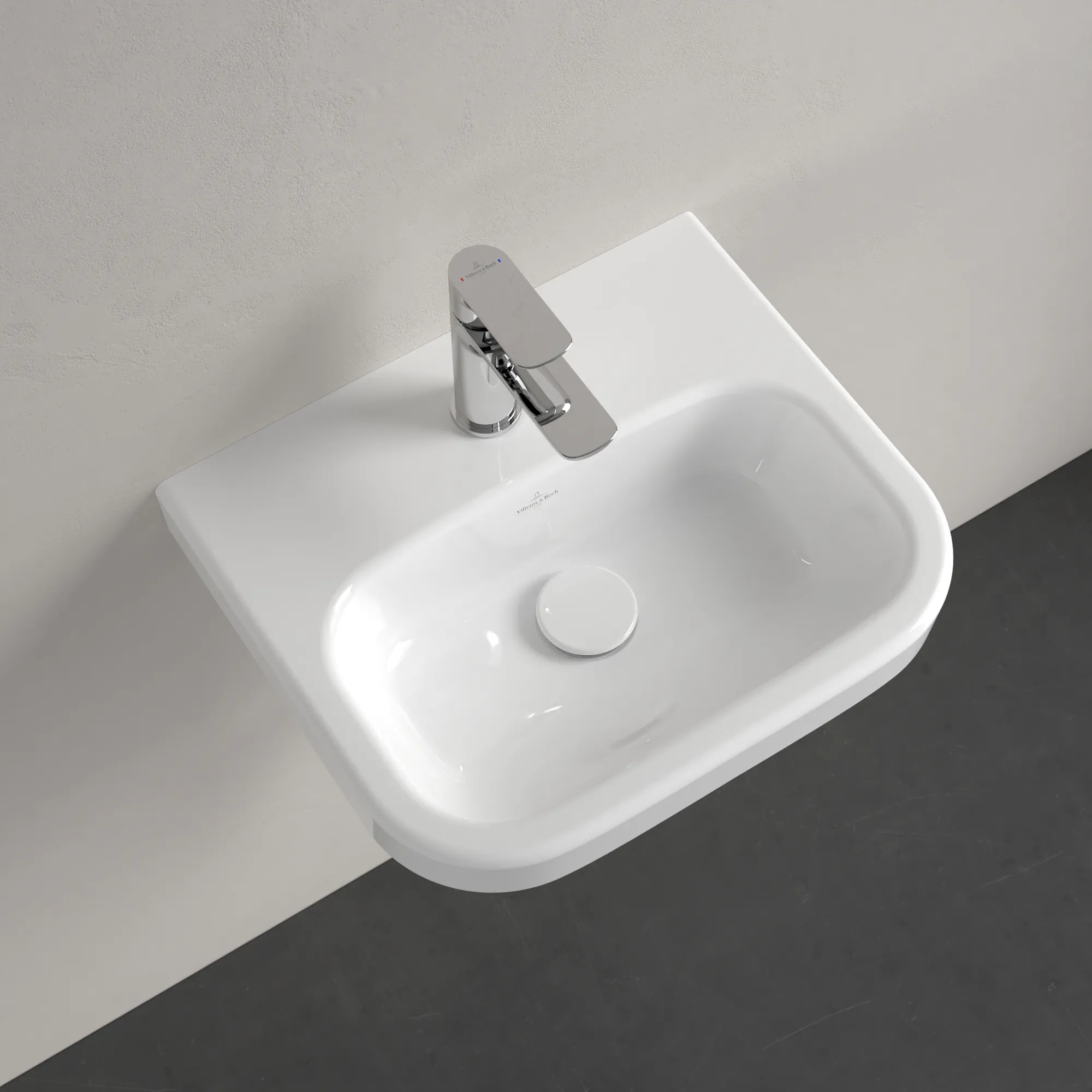 Villeroy & Boch Architectura Handwaschbecken 450x380mm re-eckig 1HL. o. ÜL. Weiß Alpin Villeroy & Boch Architectura Handwaschbecken 450x380mm re-eckig 1HL. o. ÜL. Weiß Alpin