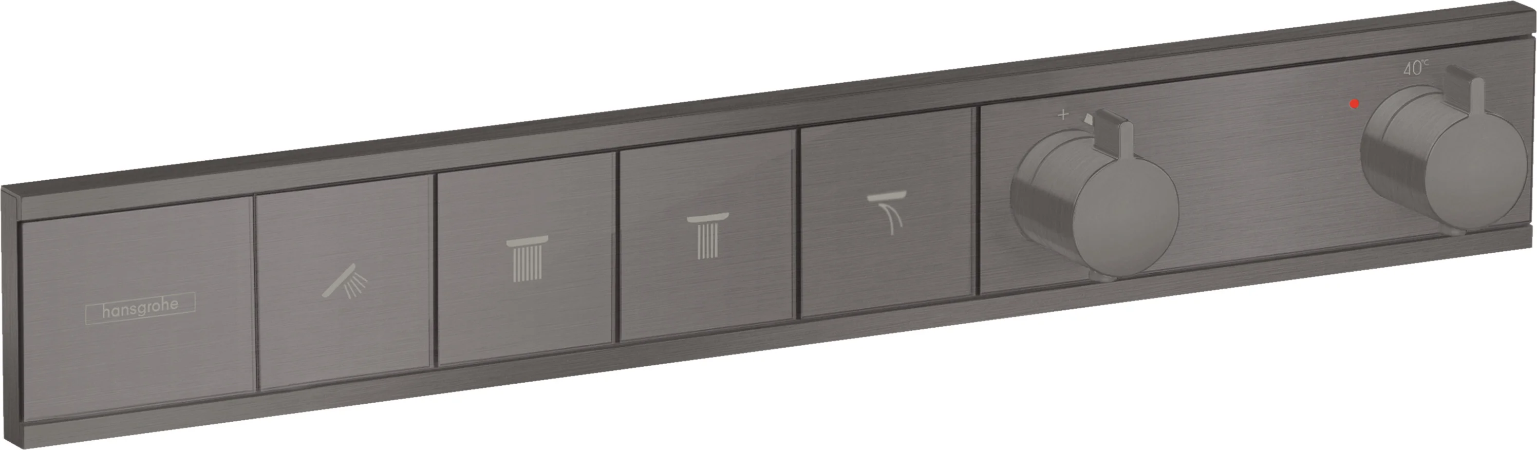 Hansgrohe RainSelect Thermostat Unterputz, Brushed Black Chrome, 4 Verbraucher, max. Durchflussmenge 38 l/min bei 3 bar, einstellbare Temperaturbegrenzung Hansgrohe RainSelect Thermostat Unterputz, Brushed Black Chrome, 4 Verbraucher, max. Durchflussmenge 38 l/min bei 3 bar, einstellbare Temperaturbegrenzung