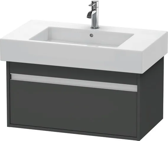 Duravit Waschtischunterschrank wandhängend „Ketho“ 80 × 41 × 45,5 cm Graphit Matt Duravit Waschtischunterschrank wandhängend „Ketho“ 80 × 41 × 45,5 cm Graphit Matt