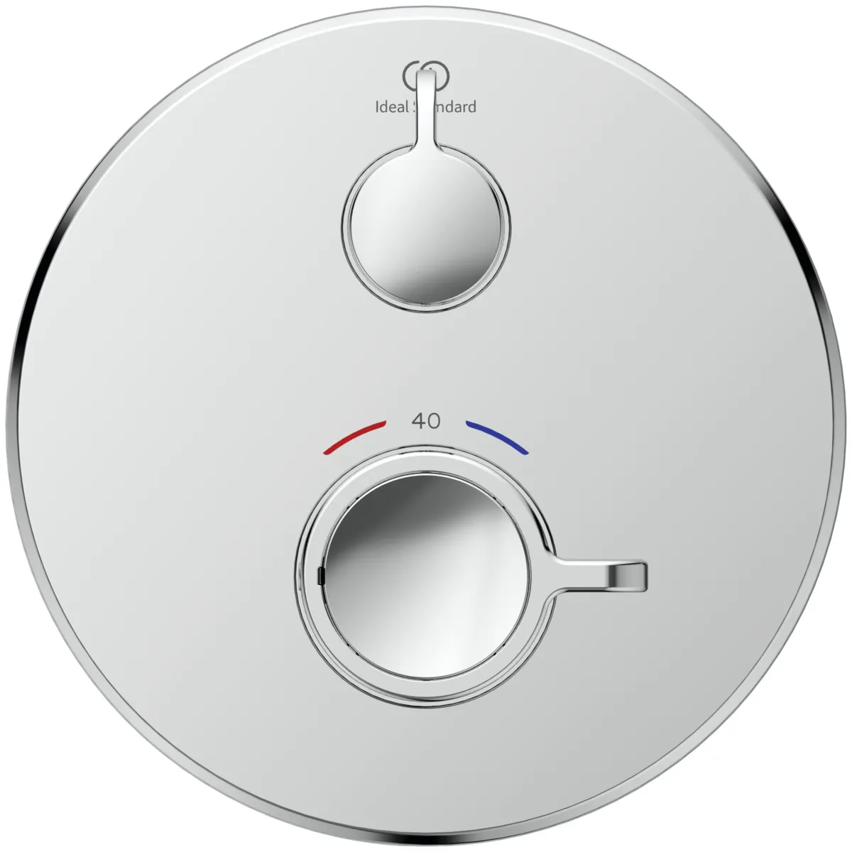 Ideal Standard Brausethermostat Ceraplus Safe Rosette Chrom d:163mm Unterputz