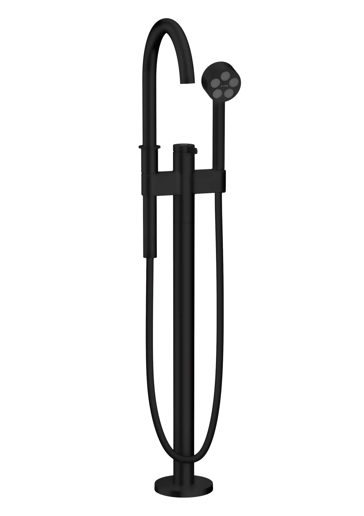 Hansgrohe AXOR One Einhebel-Wannenmischer bodenstehend, Mattschwarz Hansgrohe AXOR One Einhebel-Wannenmischer bodenstehend, Mattschwarz