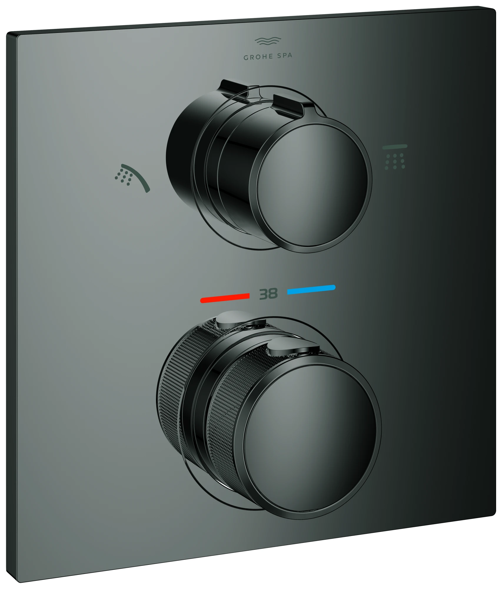 Thermostat-Brausebatterie Allure 29181_2, integrierte 2-Wege-Umstellung, Fertigmontageset für Rapido SmartBox, chrom Thermostat-Brausebatterie Allure 29181_2, integrierte 2-Wege-Umstellung, Fertigmontageset für Rapido SmartBox, chrom