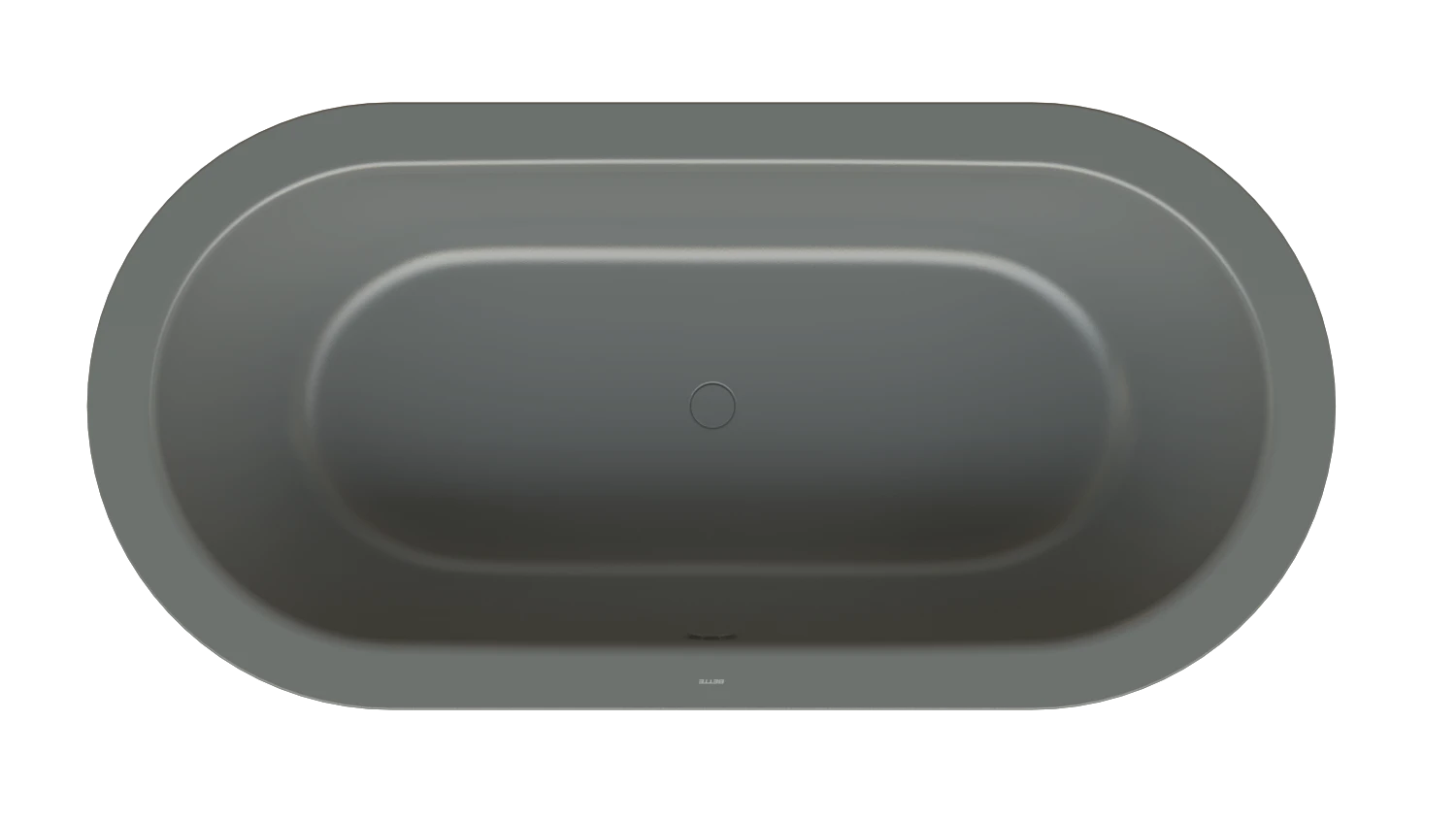 Bette oval Badewanne „BetteStarlet Oval Silhouette“ 195 × 95 cm in Smoke
