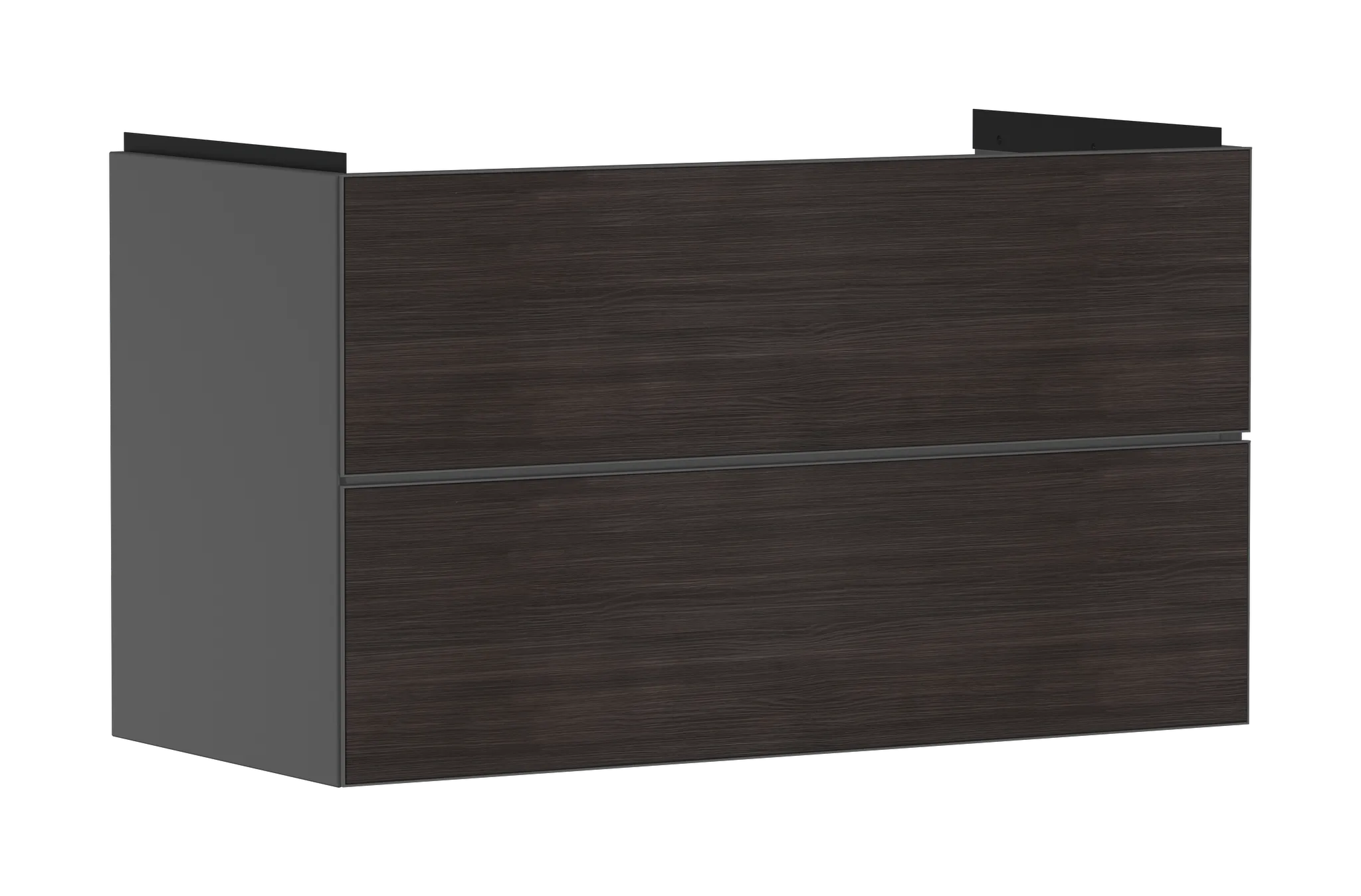Xevolos E Waschtischunterschrank Schiefergrau Matt 980/475 mit 2 Schubkästen für Waschtisch Bronze Struktur Xevolos E Waschtischunterschrank Schiefergrau Matt 980/475 mit 2 Schubkästen für Waschtisch Bronze Struktur