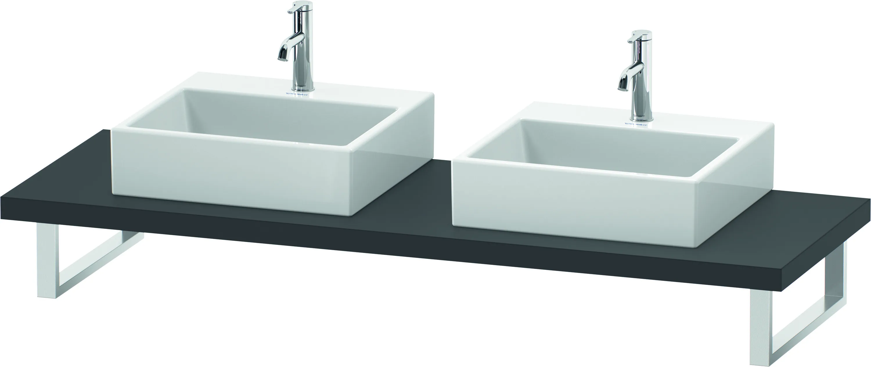 Duravit Konsole „L-Cube“ in Graphit Matt