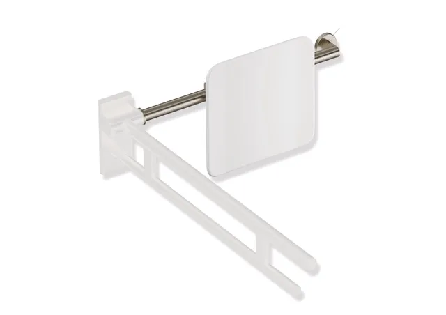 Rückenstütze, System 900, Anbindung Edst. PVD., Lehne Kst., weiß, Achsmaß verstellbar 616-716 mm, T: 150 mm, einseitig Wandmontage mit Rosetten (links), einseitig Montage an SK-Griffen, Design (A) (rechts), in Farbe CK (messing glänzend) Rückenstütze, System 900, Anbindung Edst. PVD., Lehne Kst., weiß, Achsmaß verstellbar 616-716 mm, T: 150 mm, einseitig Wandmontage mit Rosetten (links), einseitig Montage an SK-Griffen, Design (A) (rechts), in Farbe CK (messing glänzend)