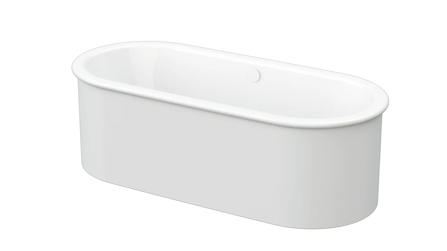 BetteSuno Oval Badewanne, freistehend, weiß, glasierter Titan-Stahl, 1775 x 775 x 420 mm, 2-Sitzer, Schürzen-Badewanne BetteSuno Oval Badewanne, freistehend, weiß, glasierter Titan-Stahl, 1775 x 775 x 420 mm, 2-Sitzer, Schürzen-Badewanne