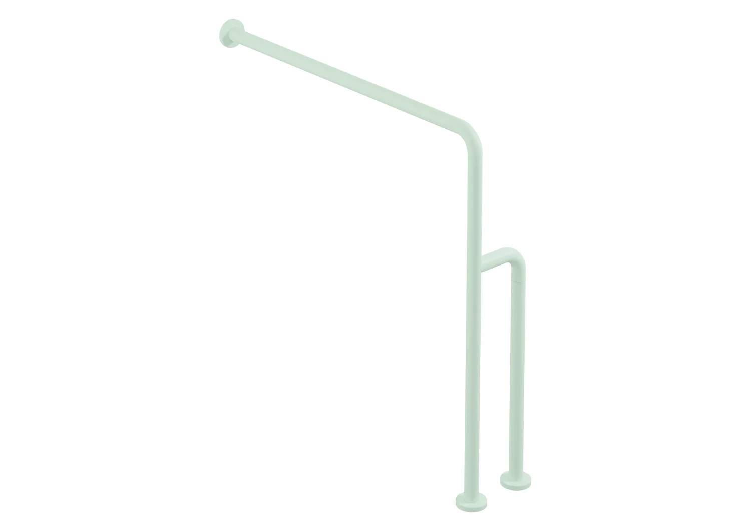 HEWI Boden-Wandstützgriff Serie 801, Lichtgrau