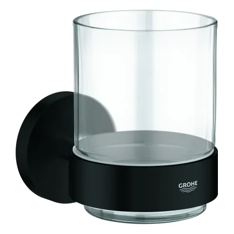 Glas Essentials 102256, mit Halter, matt black Glas Essentials 102256, mit Halter, matt black