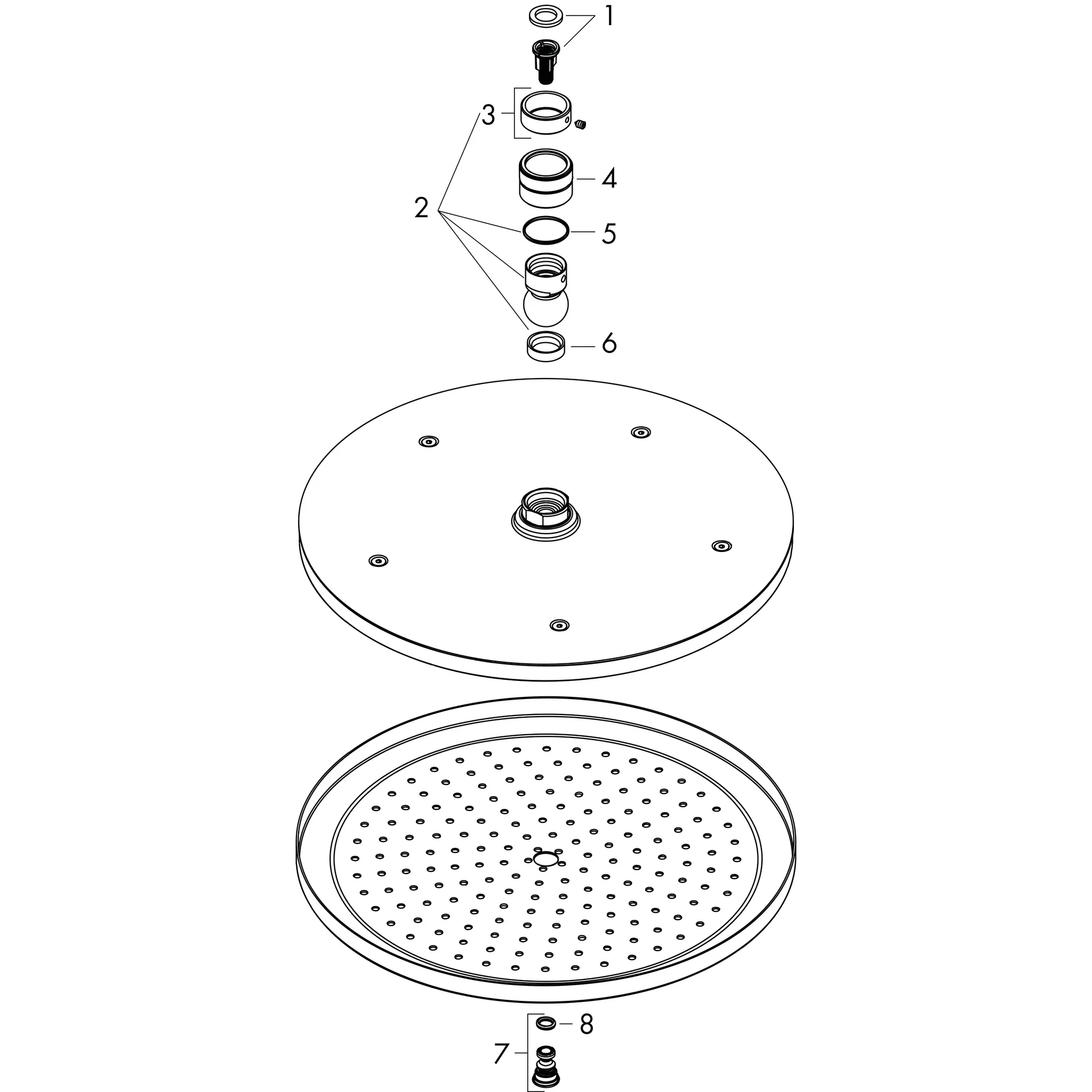 Hansgrohe Croma Kopfbrause 280 BBC, Brushed Black Chrome, 280 mm Brausekopfgröße, RainAir Strahl, verstellbarer Winkel, abnehmbare Strahlscheibe Hansgrohe Croma Kopfbrause 280 BBC, Brushed Black Chrome, 280 mm Brausekopfgröße, RainAir Strahl, verstellbarer Winkel, abnehmbare Strahlscheibe