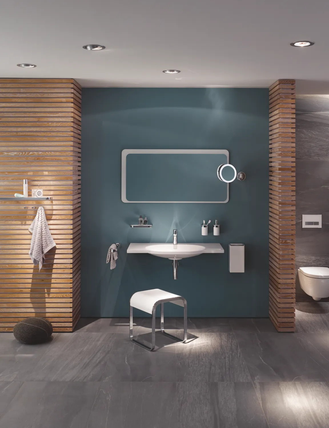 HEWI Ablage „System 800“ in verchromt Befestigung verdeckt 250 × 20 × 106 mm HEWI Ablage „System 800“ in verchromt Befestigung verdeckt 250 × 20 × 106 mm