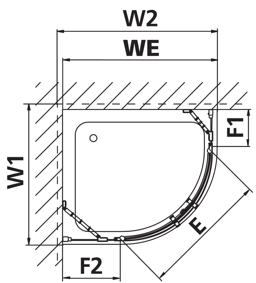 Kermi Duschdesign IBIZA 2000 Viertelkreis-Duschkabine (Pendeltüren mit Festfeldern) Kermi Duschdesign IBIZA 2000 Viertelkreis-Duschkabine (Pendeltüren mit Festfeldern)