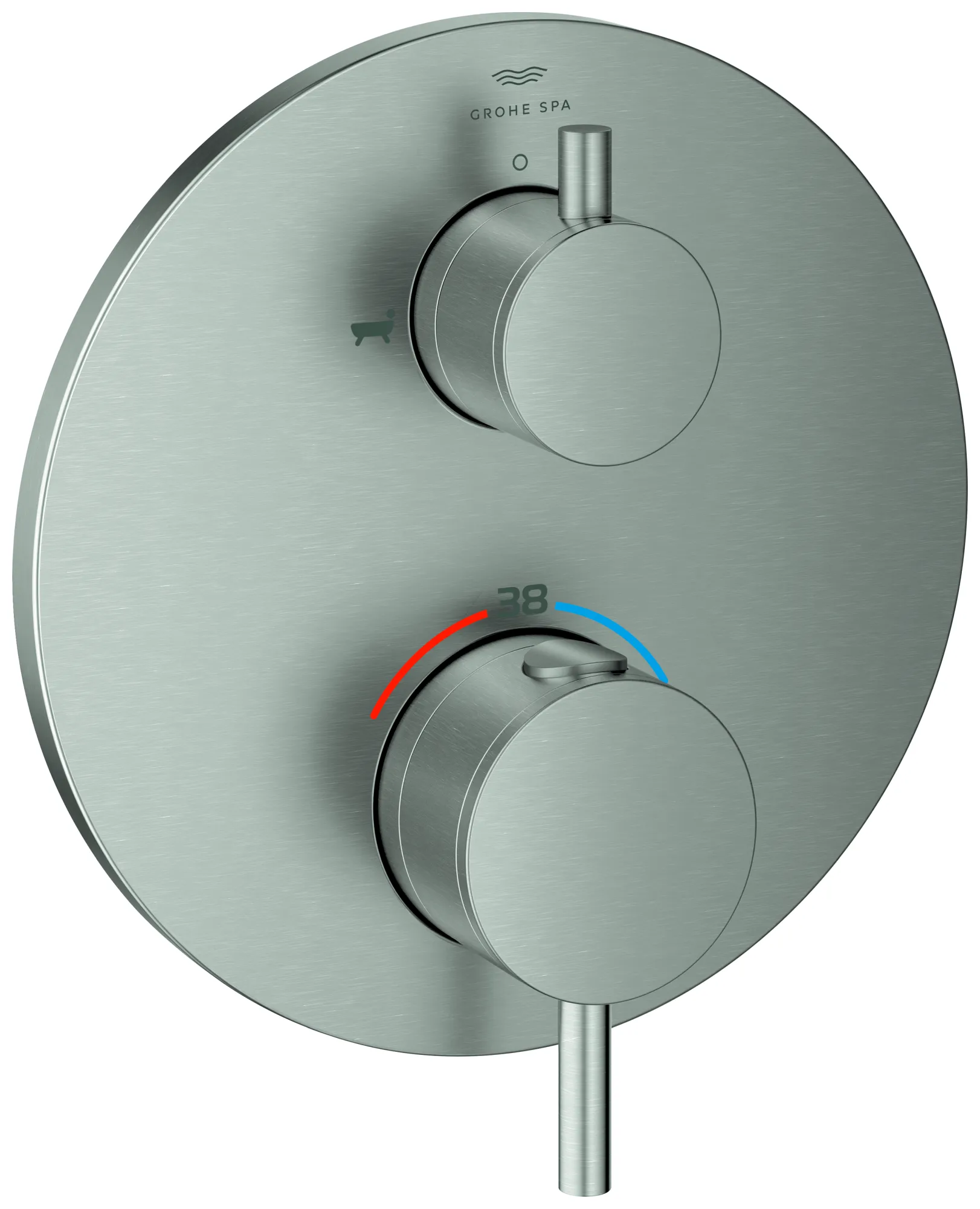 Thermostat-Wannenbatterie Atrio 24359, mit integrierter 2-Wege-Umstellung, Fertigmontageset für Rapido SmartBox, chrom Thermostat-Wannenbatterie Atrio 24359, mit integrierter 2-Wege-Umstellung, Fertigmontageset für Rapido SmartBox, chrom
