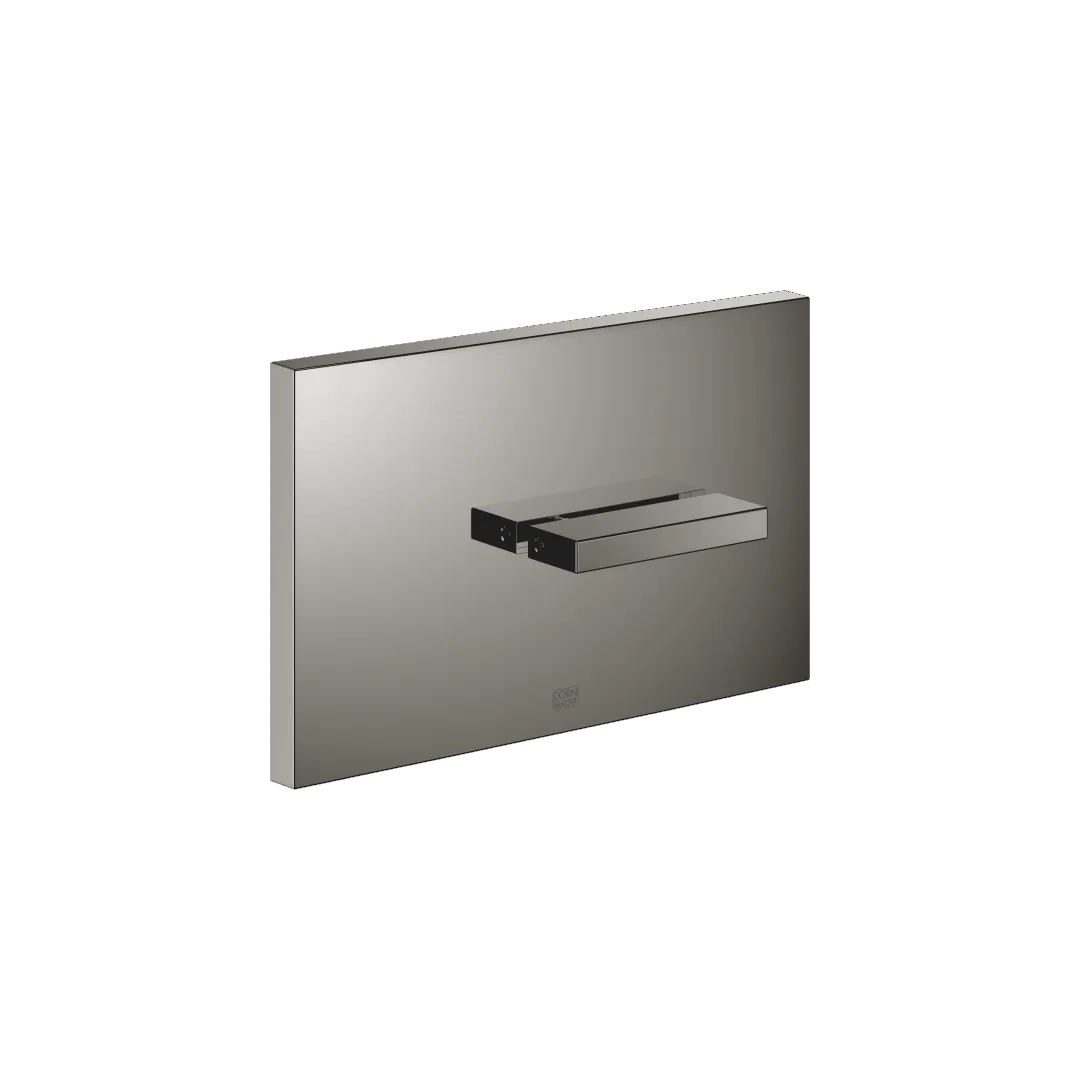Dornbracht Abdeckplatte für WC-UP-Spülkasten TeCe SERIENNEUTRAL Dark Chrome 150 x 240 x 15 mm mit Drehbetätigung und Zwei-Mengen-Technik