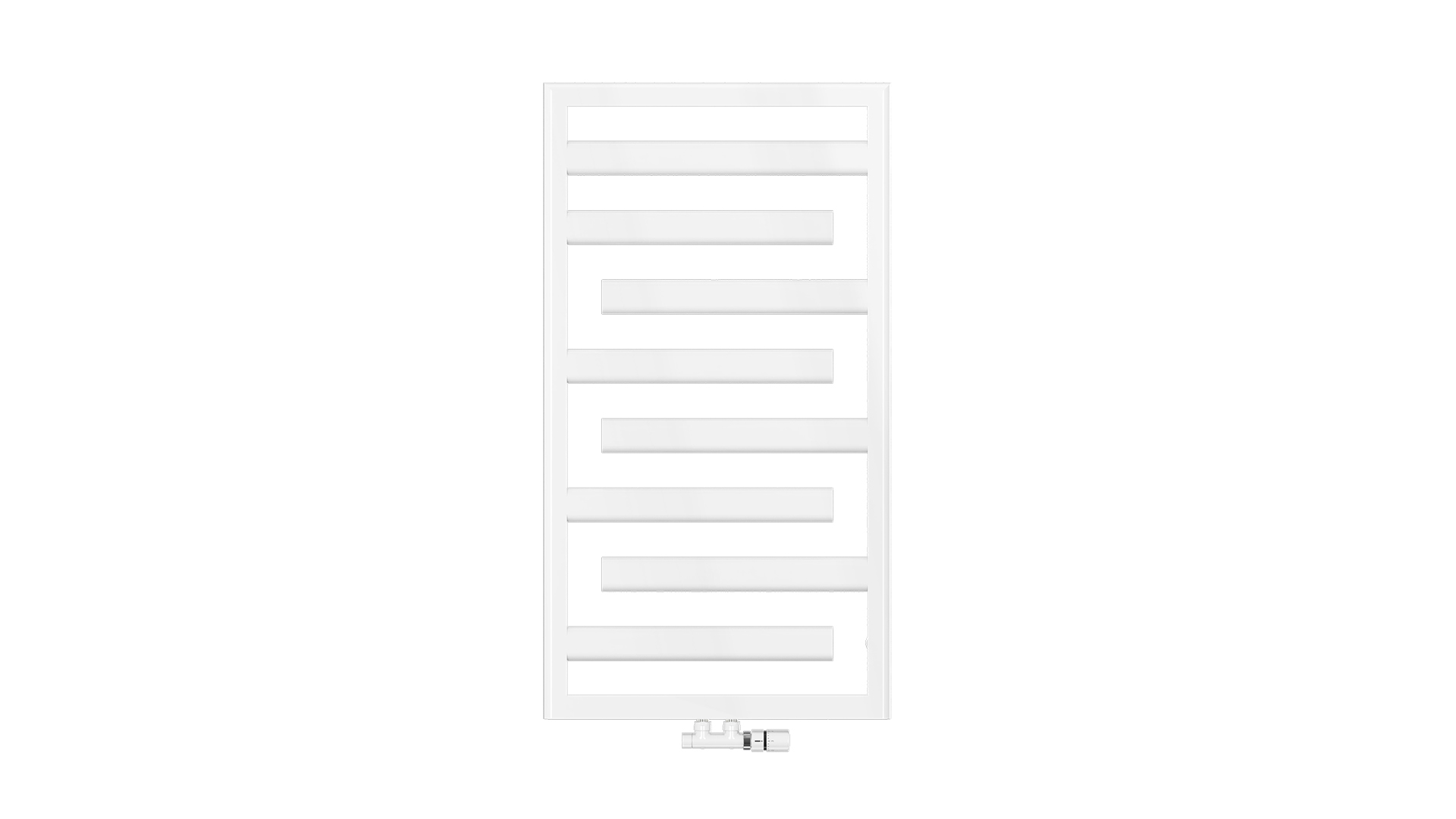 Zehnder Design-Heizkörper „Tetris“ 60 × 110 cm in Verkehrsweiß (RAL 9016, glänzend)