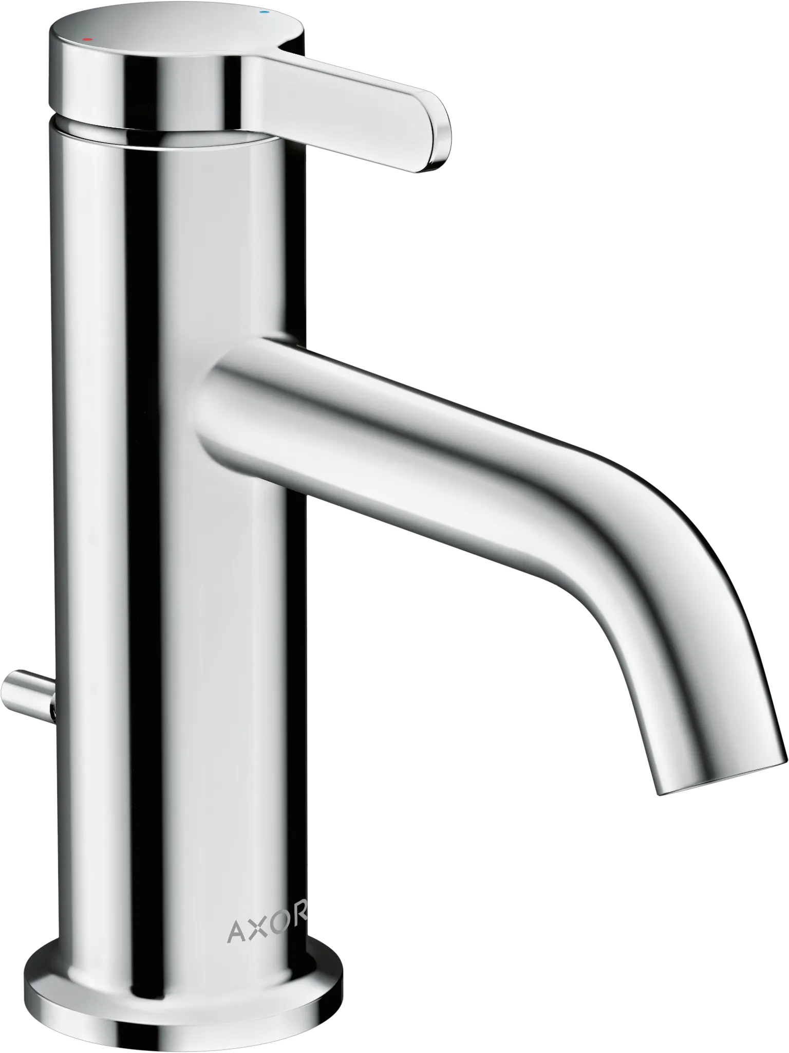 Hansgrohe AXOR One Einhebel-Waschtischmischer 70 mit Hebelgriff und Zugstangen-Ablaufgarnitur, Chrom Hansgrohe AXOR One Einhebel-Waschtischmischer 70 mit Hebelgriff und Zugstangen-Ablaufgarnitur, Chrom