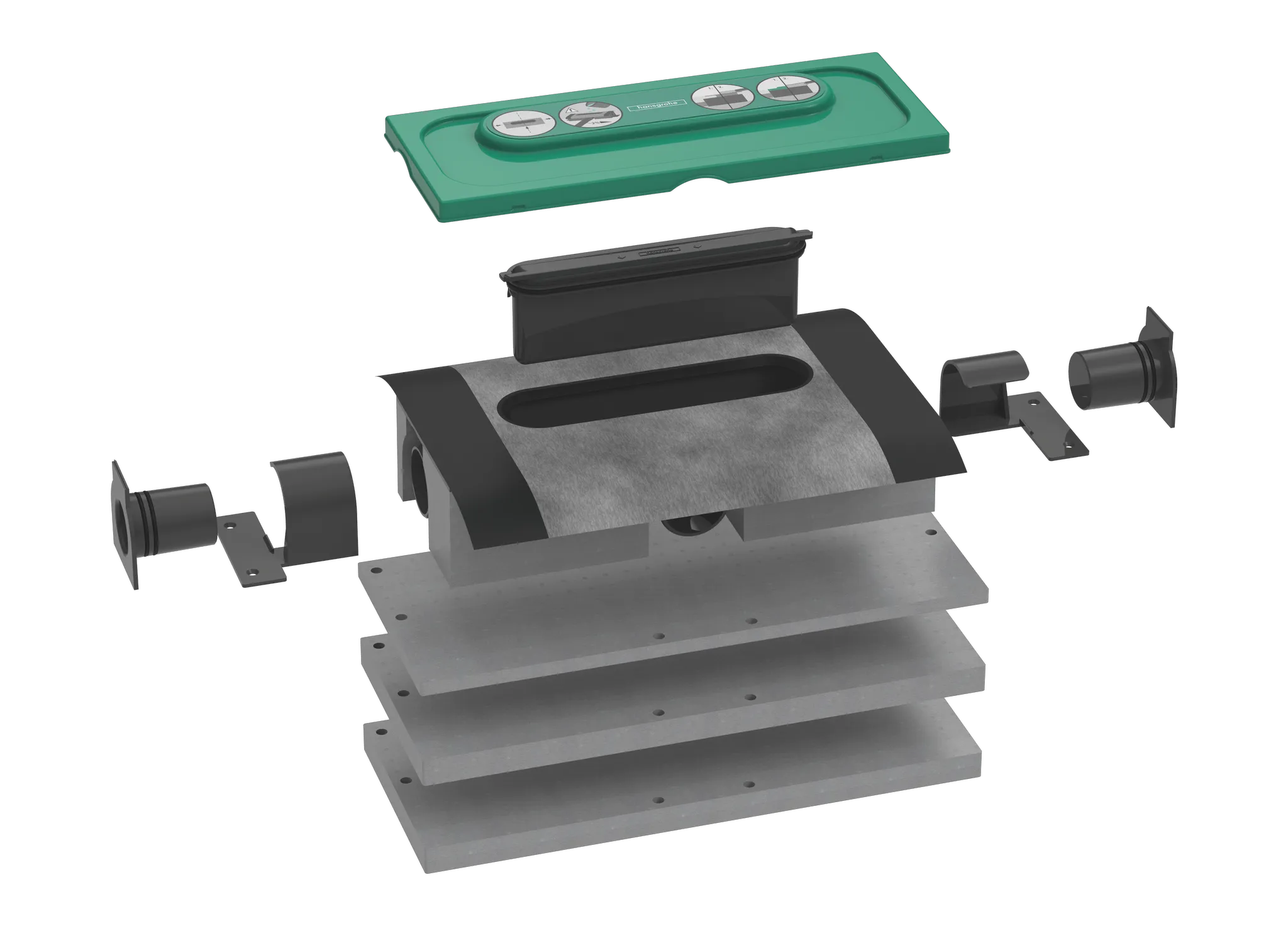 Hansgrohe uBox universal Grundkörper Duschrinnen Ablaufgehäuse Hansgrohe uBox universal Grundkörper Duschrinnen Ablaufgehäuse