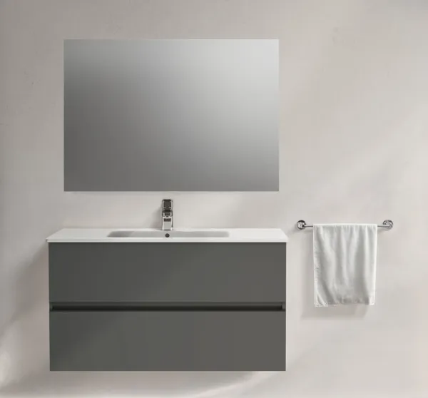 Ideal Standard Waschtischunterschrank „Eurovit+“ 50 × 55 × 44 cm Hochglanz grau lackiert Ideal Standard Waschtischunterschrank „Eurovit+“ 50 × 55 × 44 cm Hochglanz grau lackiert