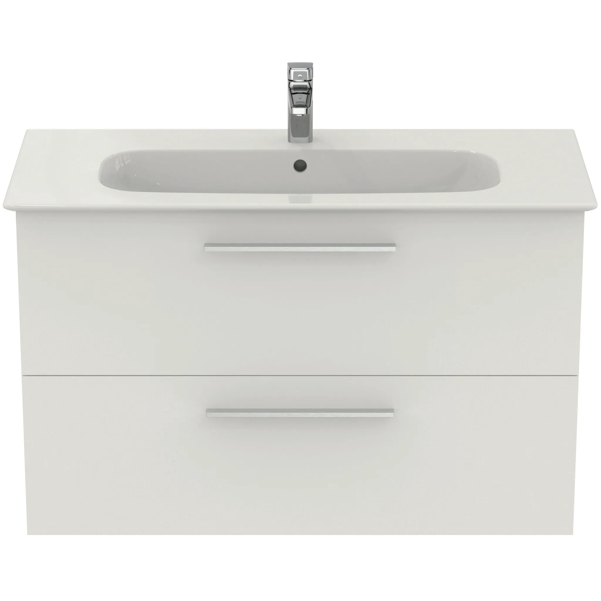 Ideal Standard i.life A Waschtisch-Paket mit Unterschrank und chrom Griff Weiß matt Ideal Standard i.life A Waschtisch-Paket mit Unterschrank und chrom Griff Weiß matt