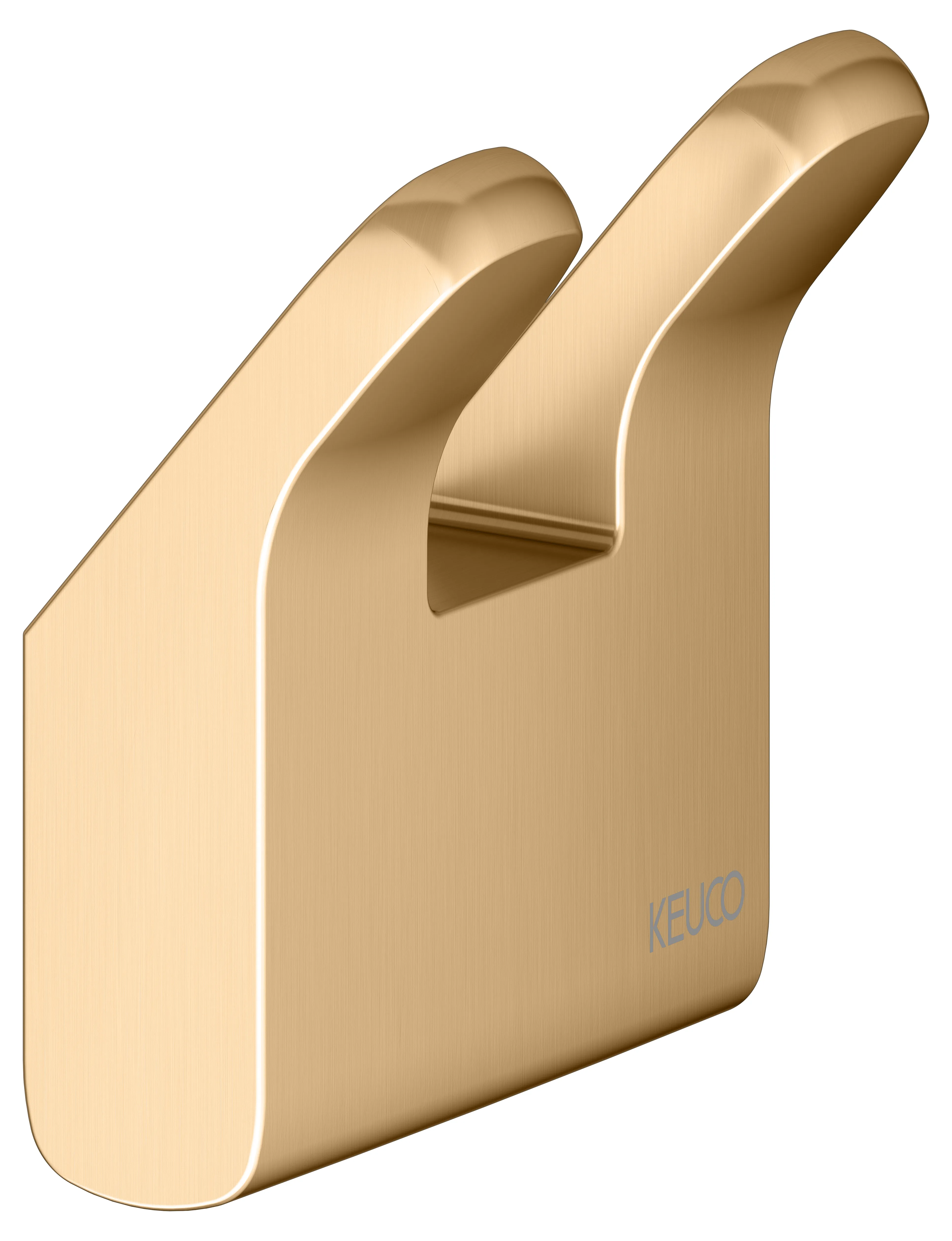 Collection Moll Handtuchhaken doppelt Messing gebürstet Collection Moll Handtuchhaken doppelt Messing gebürstet