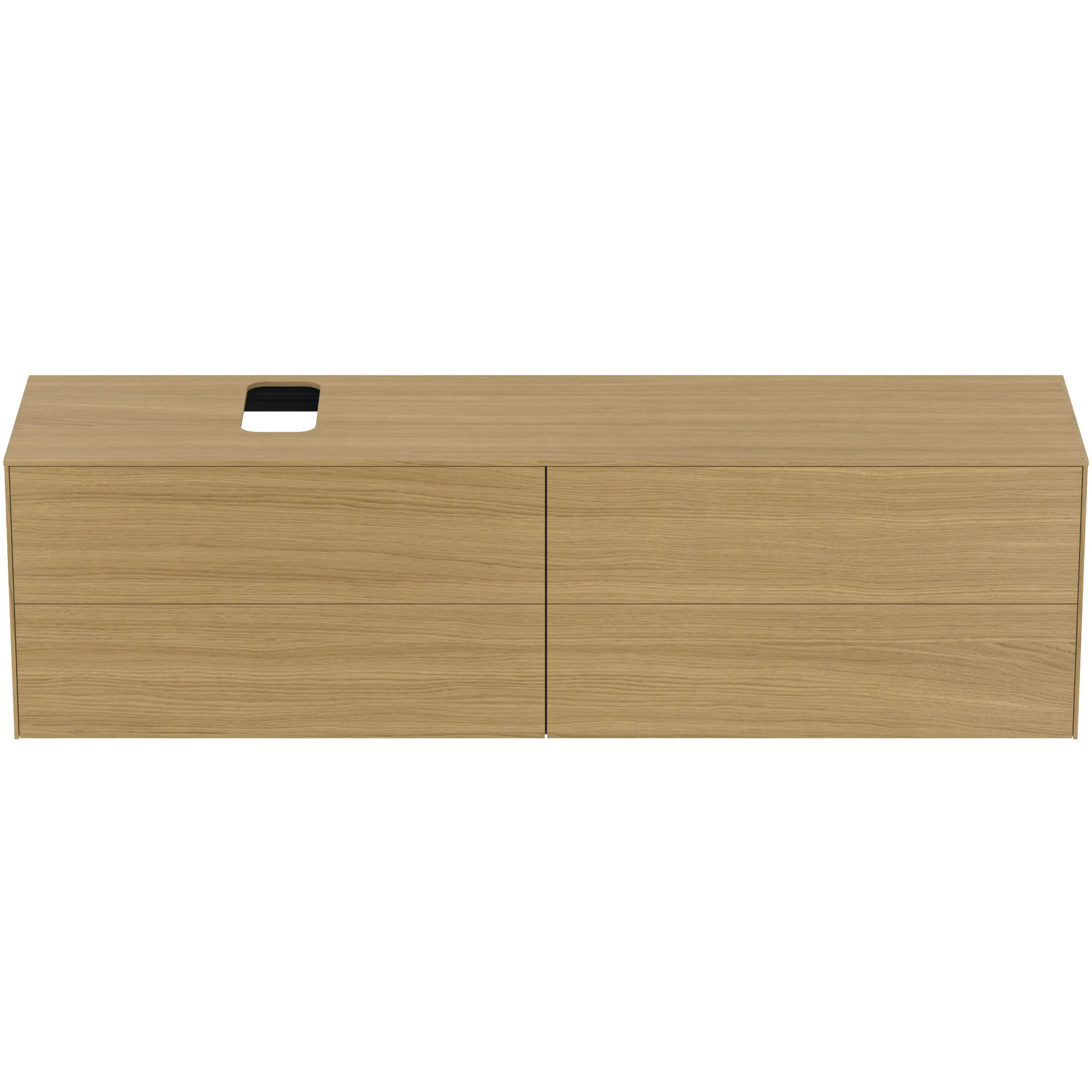 Ideal Standard Waschtischunterschrank „Conca“ 198,7 × 55 × 50,5 cm Eiche hell Furnier