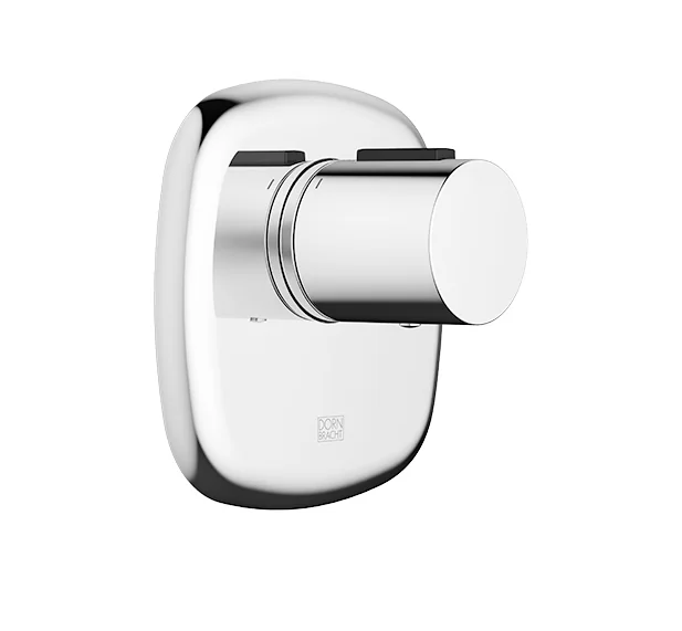 Dornbracht COYA xTOOL UP-Thermostat ohne Mengenregulierung, Chrom, Abdeckplatte 123 x 123 mm, Skalengriff mit Sicherheitssperre bei 38°C