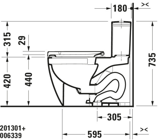 Duravit WC-Sitz „Starck 2“ 37,2 × 49 × 5,1 cm