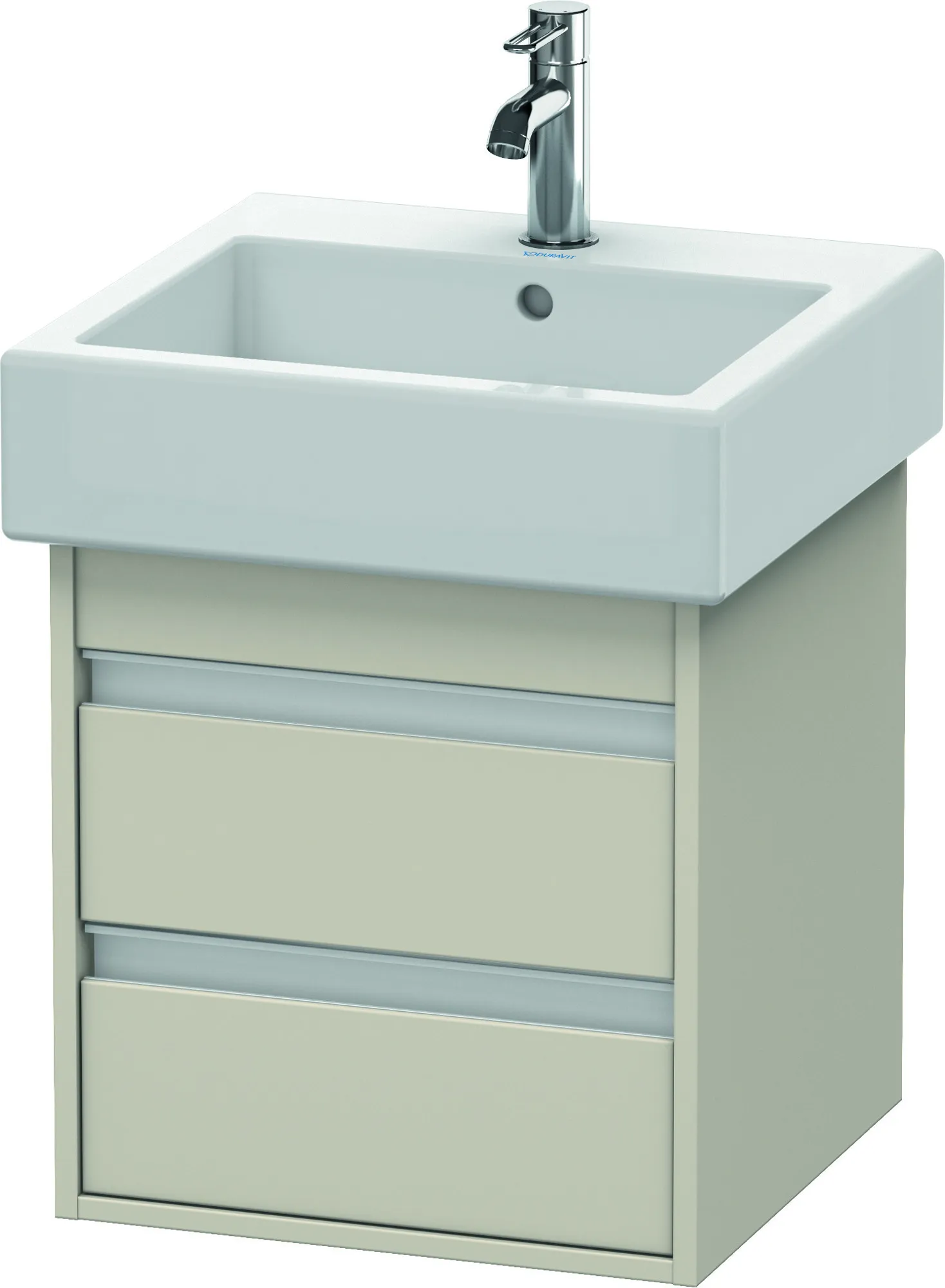 Duravit Waschtischunterschrank wandhängend „Ketho“ 45 × 48 × 44 cm Taupe Matt